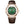 Charger l'image dans la galerie, montre Regalia quartz acier inoxydable avec cadran vert et bracelet en cuir marron
